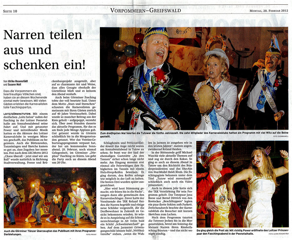 Nordkurier Feb 2012